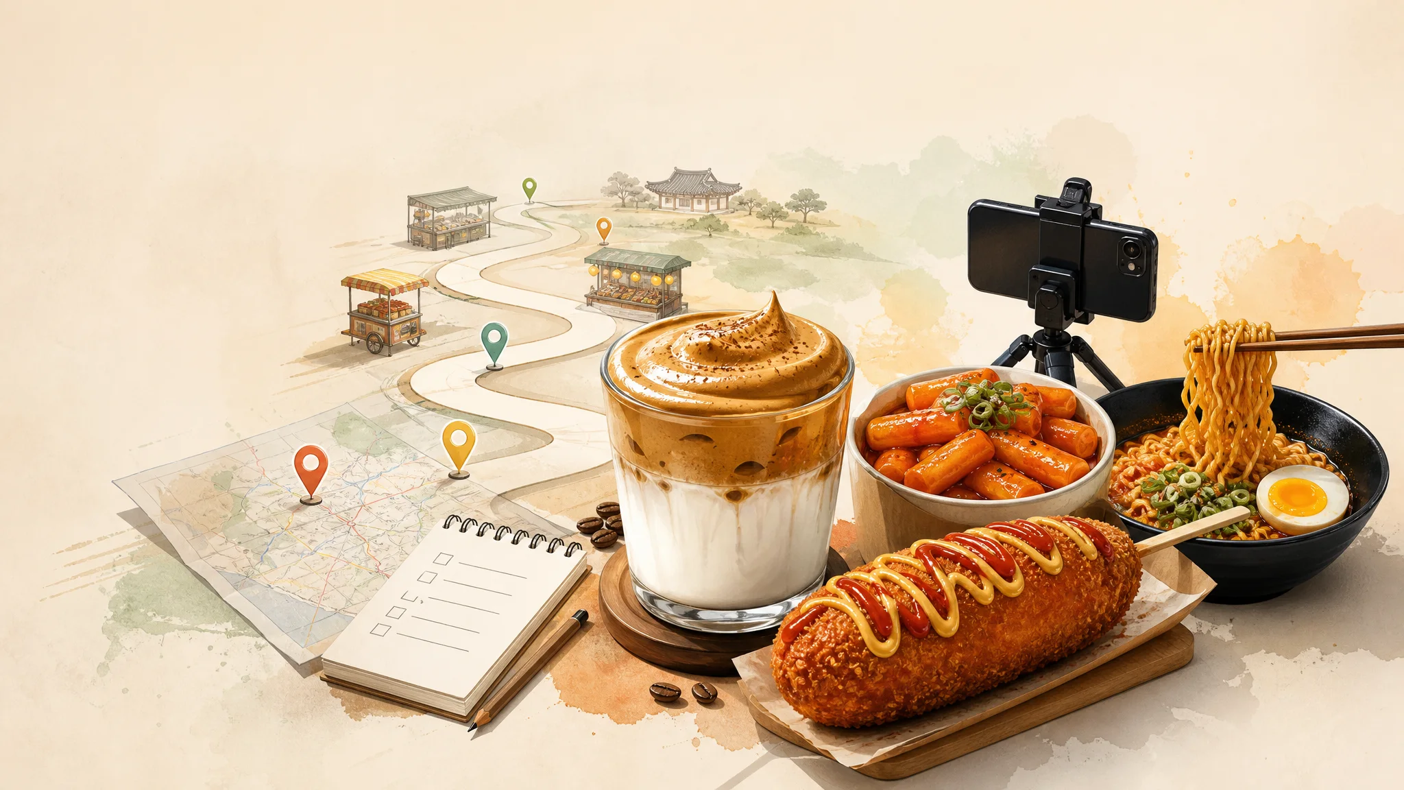 How Social Media Shaped Korean Food — A Bite? (Practical Guide for Travelers) — AI-generated editorial illustration