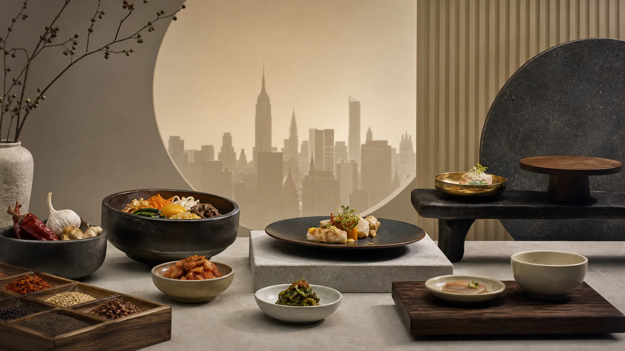 New York Korean Food: A Practical Guide to Where to Eat — AI-generated editorial illustration